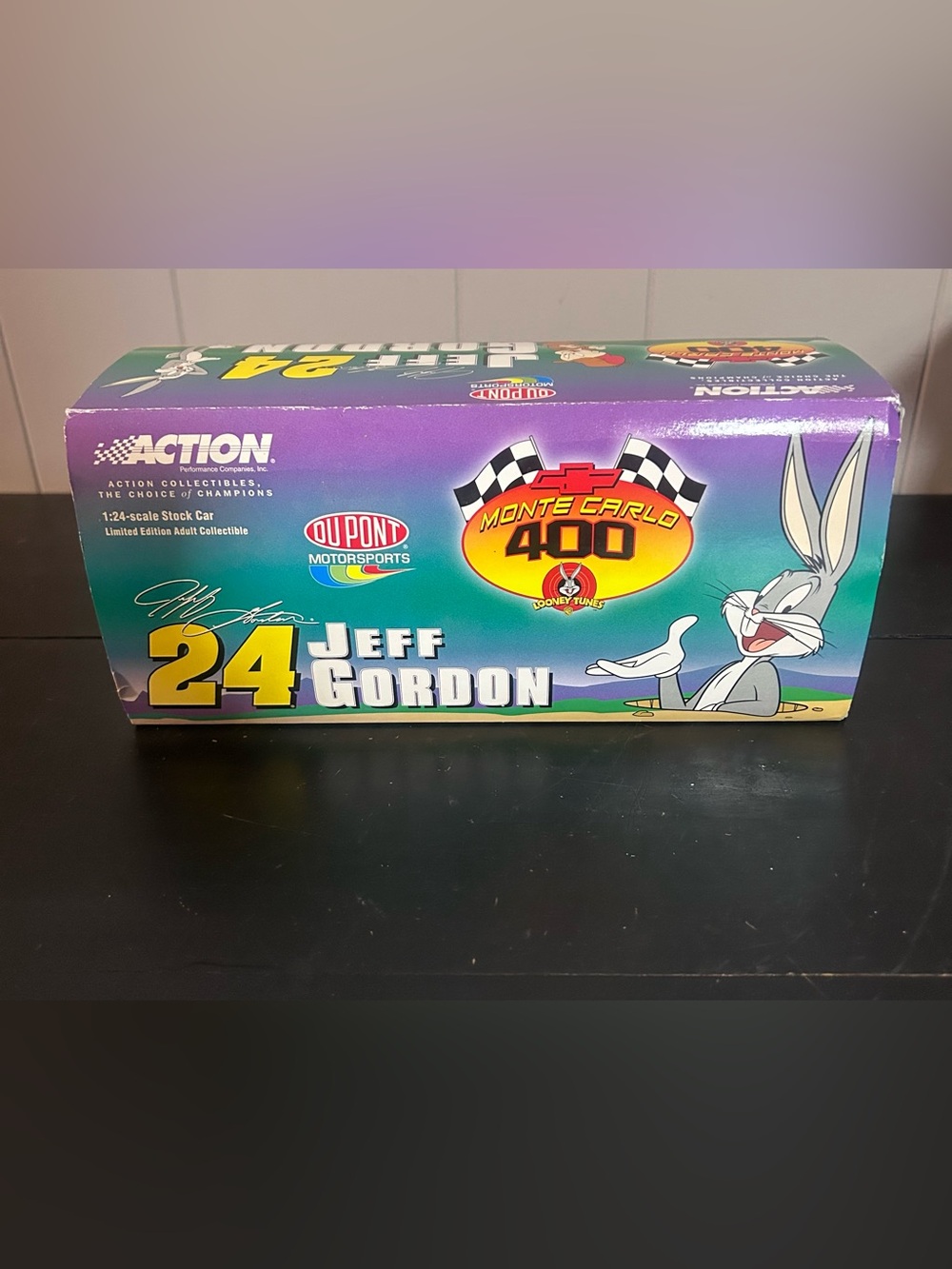 Warner Bros. Jeff Gordon 24 Monte Carlo 400 Box - Purple/Teal/Yellow